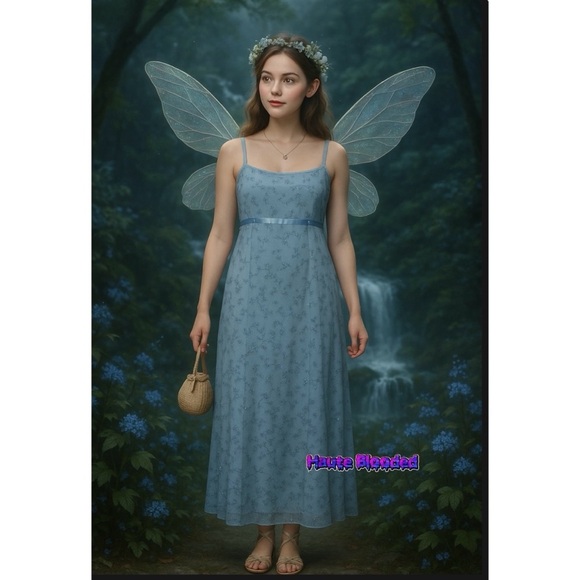 Candy Rocket Dresses & Skirts - Candy Rocket Dress Vintage 90s Blue Glitter Fairycore Whimsigoth y2k Cottage